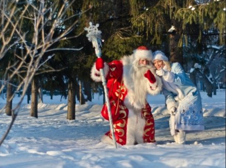 Дед Мороз из Великого Устюга привез зиму в Нижний Новгород
